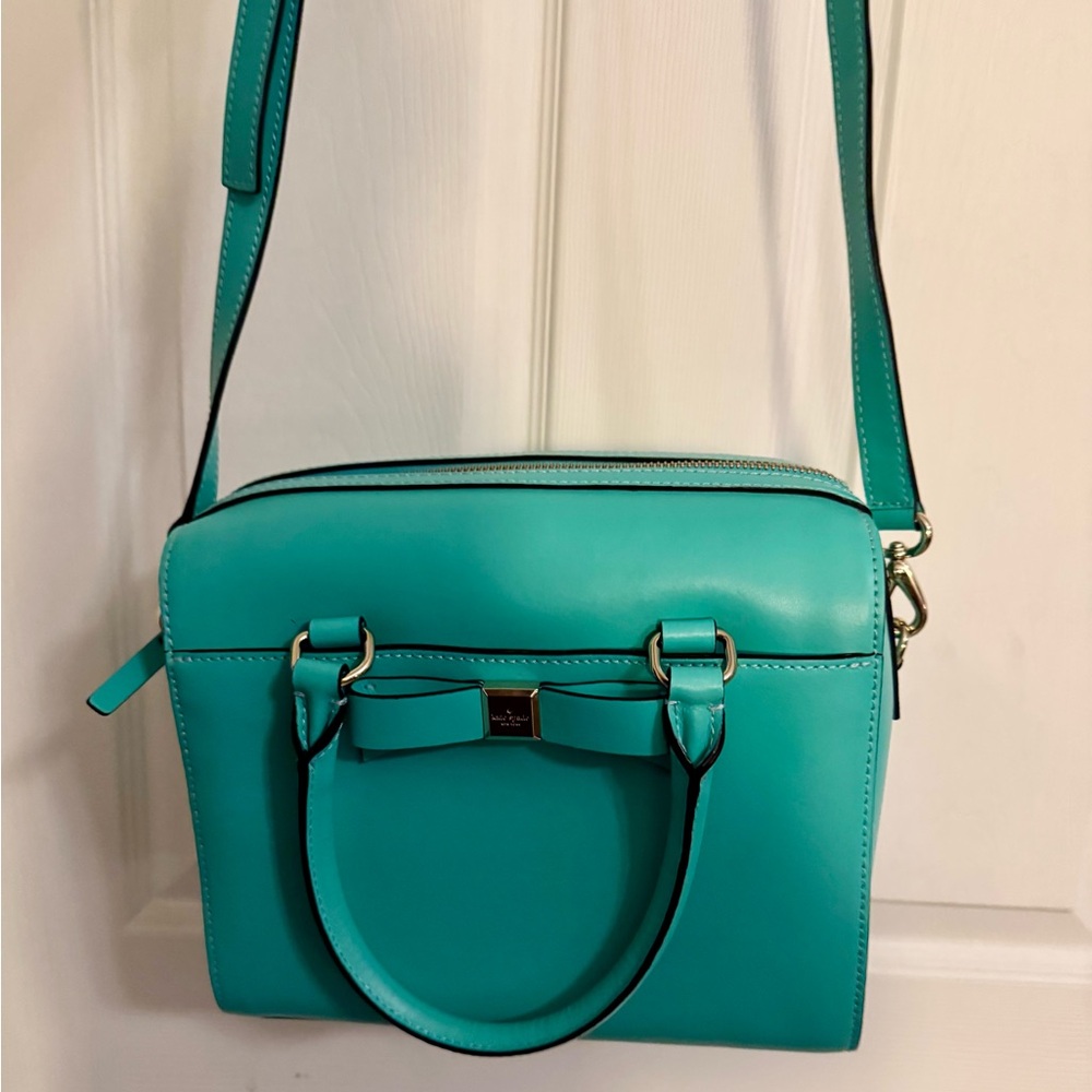 Kate Spade Ashton Montford Park mint leather handbag